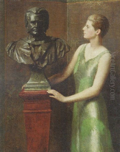 Portrait Of The Artist's Daughter Oil Painting by Collier, John