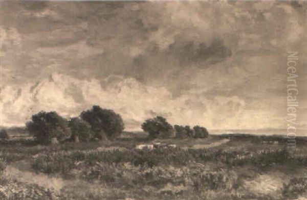 Lymington Common, Hampshire Oil Painting by Thomas Collier