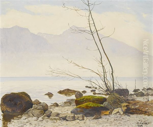 Marzmorgen Oil Painting by Plinio Colombi