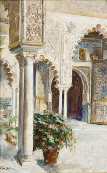 L'ahalambra Oil Painting by Leon Francois Comerre