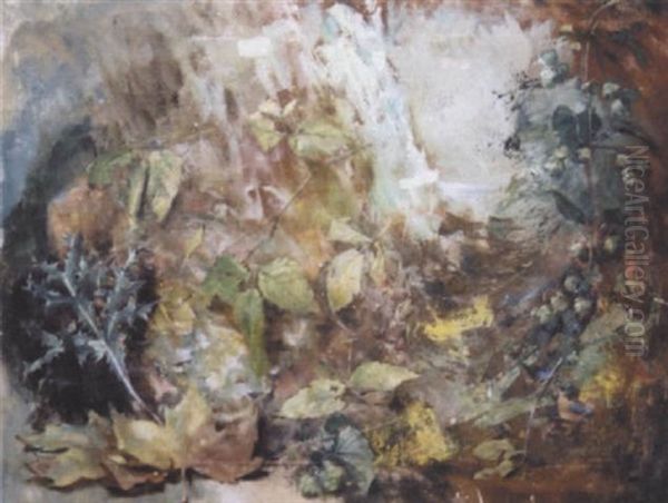 Etude De Feuilles Oil Painting by Leon Francois Comerre