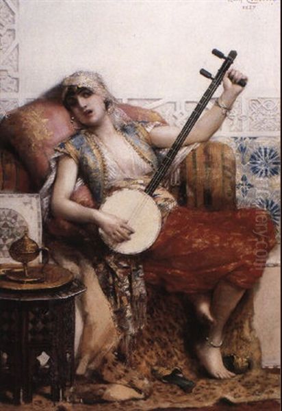 The Musician Oil Painting by Leon Francois Comerre