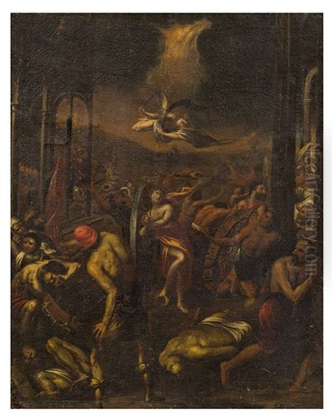 The Martyrdom Of St. Catherine Oil Painting by Scipione Compagno