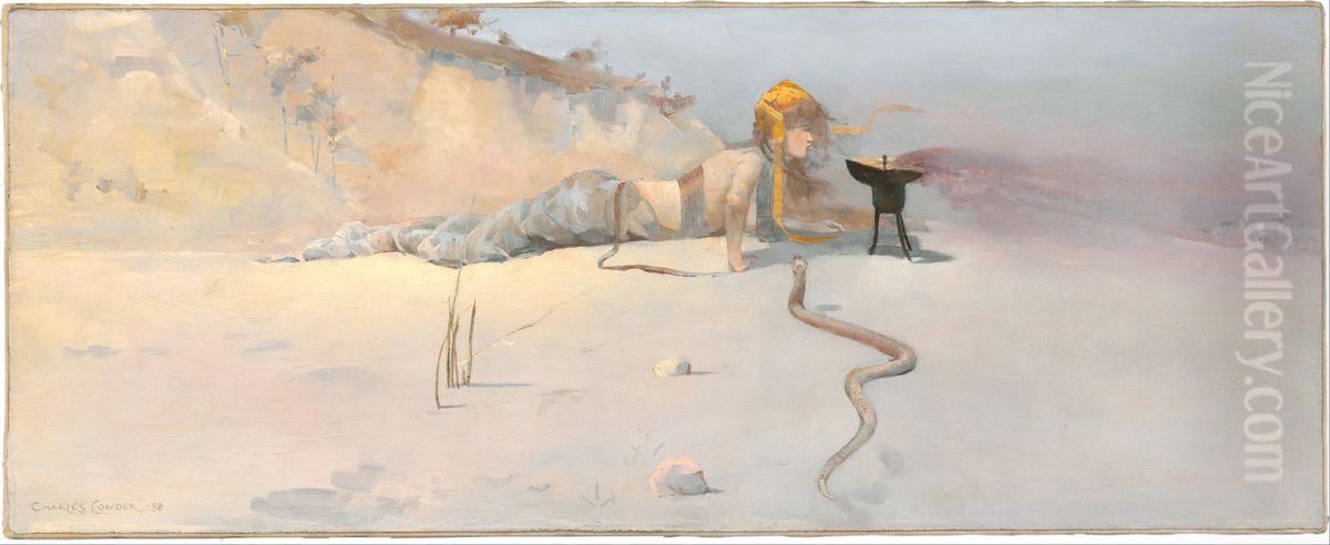 Hot Wind Oil Painting by Charles Conder