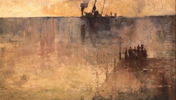 The Wreck Oil Painting by Charles Conder