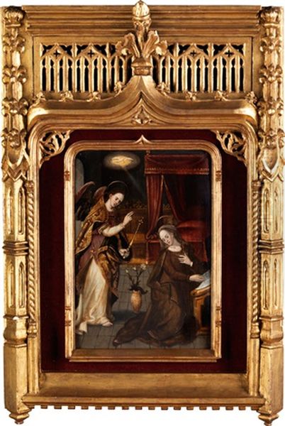 Mariae Verkundigung Oil Painting by Gillis Congnet the Elder