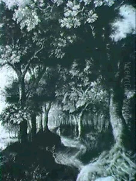 Paysage Boise Oil Painting by Gillis van Coninxloo