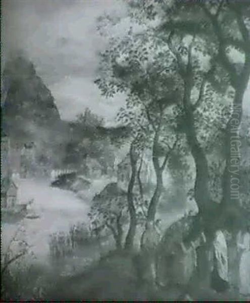 The Calling Of Matthew Oil Painting by Gillis van Coninxloo