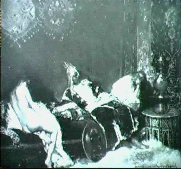 Un Envoi De Serbie Oil Painting by Jean Joseph Benjamin Constant