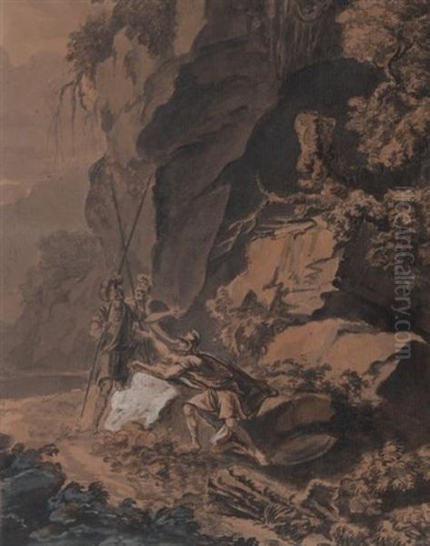 Paysage Anime Oil Painting by Jean Antoine Constantin D'Aix