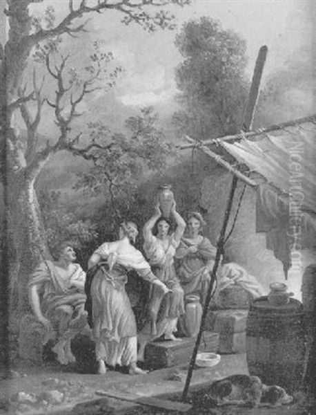 Le Campement Oil Painting by Jean Antoine Constantin D'Aix