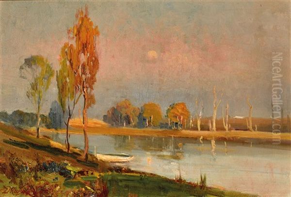 Landscape Oil Painting by William Delafield Cook Sr.