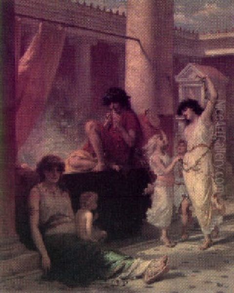 Happy Age Oil Painting by Pierre Olivier Joseph Coomans