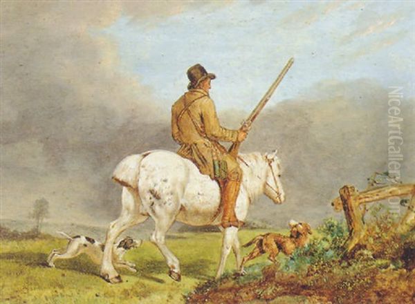 Setting Out Oil Painting by Abraham Cooper