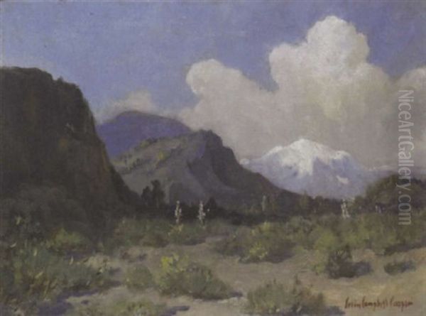 Nevada Mountains Oil Painting by Colin Campbell Cooper