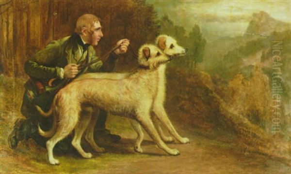 The Marquis Of Huntly's Pair Of Deerhounds, 