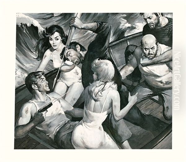 Strange Bedfellows Oil Painting by Charles George Copeland