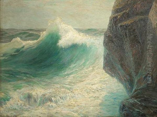 Surf, Criehaven, Maine Oil Painting by Charles George Copeland