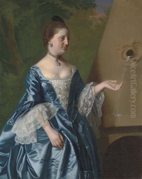Miss Alice Hooper Oil Painting by John Singleton Copley