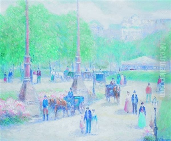 Street Scene Oil Painting by Gail Sherman Corbett