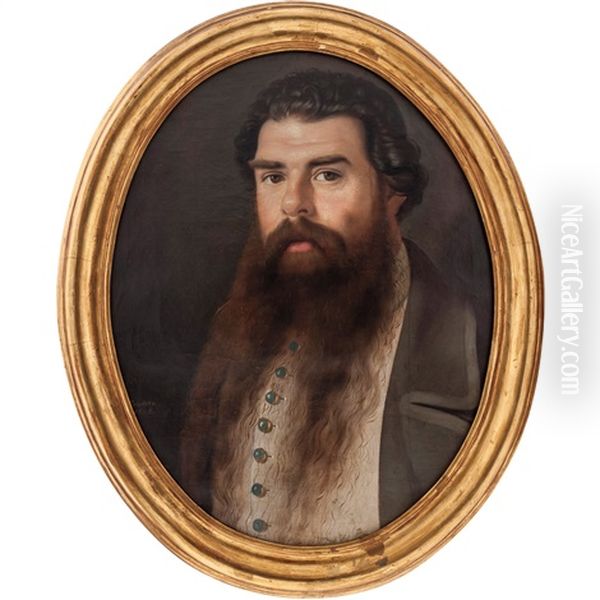 Retrato Del Sr. Maurice Longevialle Oil Painting by Juan Cordero