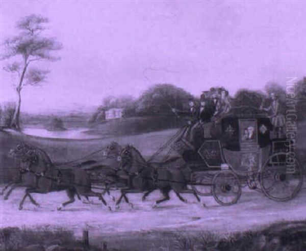 The Kendal To Whitehaven Royal Mail Oil Painting by John Cordrey