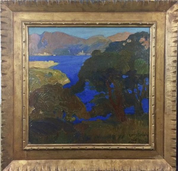 Landscape Oil Painting by Lovis (Franz Heinrich Louis) Corinth