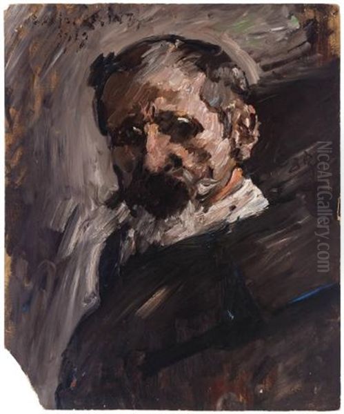 Portrait Of A Man (possibly The Artist Hermann Struck) Oil Painting by Lovis (Franz Heinrich Louis) Corinth