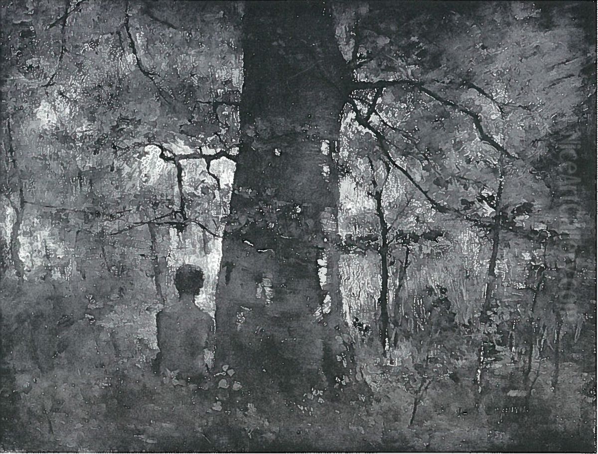 Im Walde Oil Painting by Lovis (Franz Heinrich Louis) Corinth