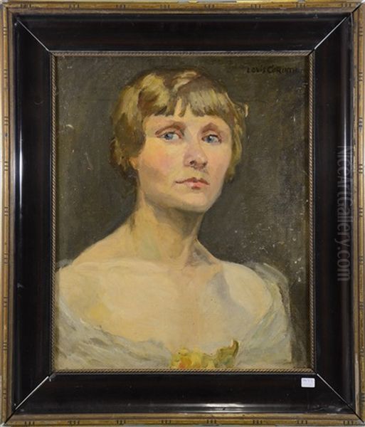 Portrait De Dame Oil Painting by Lovis (Franz Heinrich Louis) Corinth