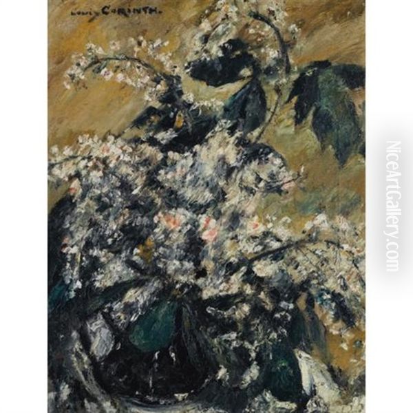 Kastanienbluten (horse Chesnut Blossoms) Oil Painting by Lovis (Franz Heinrich Louis) Corinth