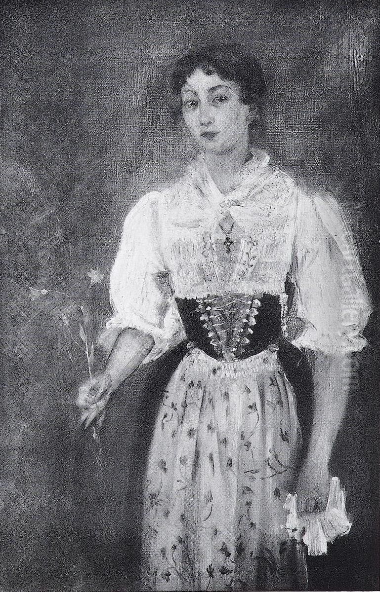 Appenzeller Bauerin Oil Painting by Lovis (Franz Heinrich Louis) Corinth