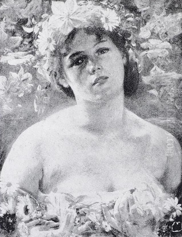 Flora Oil Painting by Lovis (Franz Heinrich Louis) Corinth
