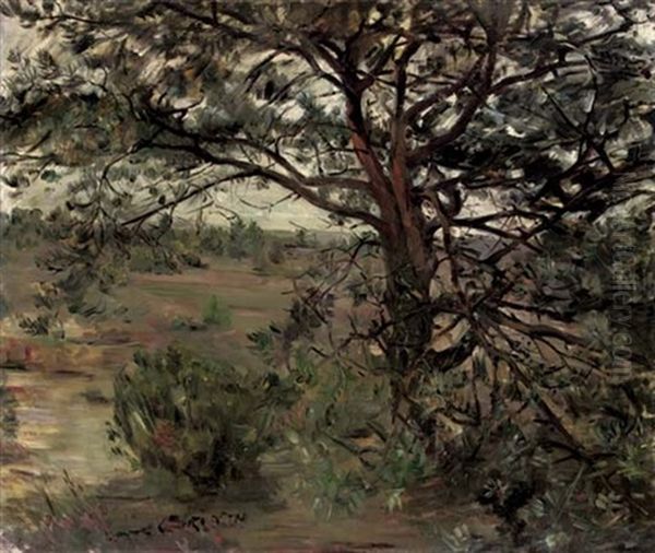 Luneburger Heide Oil Painting by Lovis (Franz Heinrich Louis) Corinth