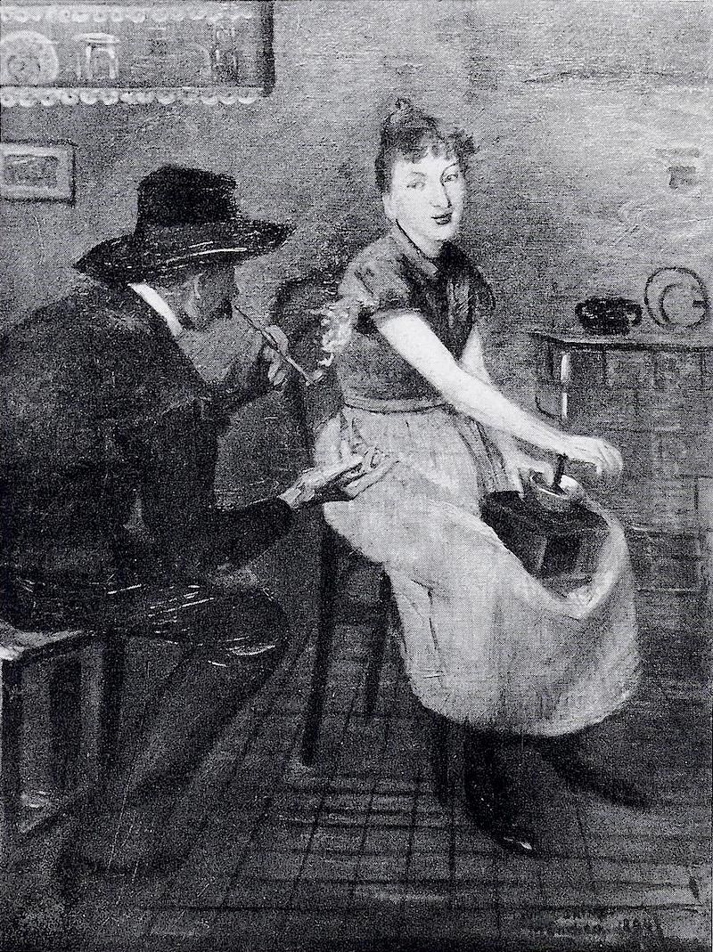 In Der Kuche Oil Painting by Lovis (Franz Heinrich Louis) Corinth