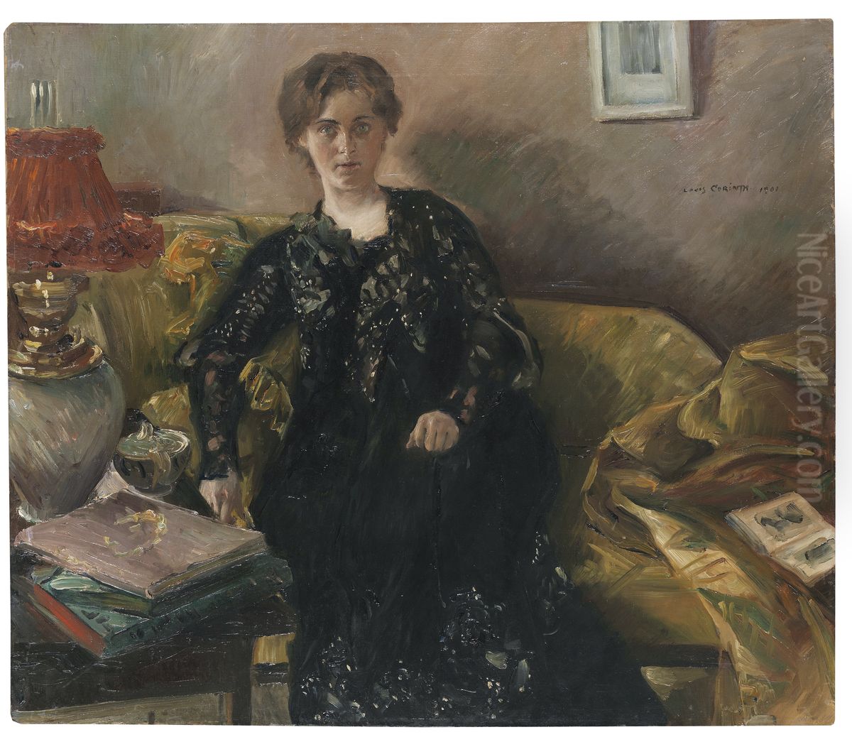 Portrat Frau Korfiz Holm Oil Painting by Lovis (Franz Heinrich Louis) Corinth