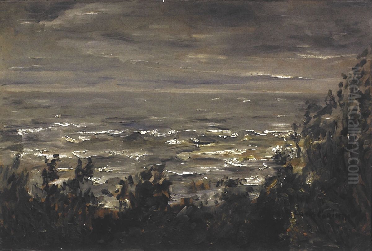 Das Meer Bei Zoppot Oil Painting by Lovis (Franz Heinrich Louis) Corinth