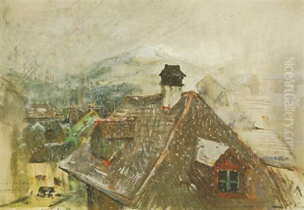 Appenzell Oil Painting by Lovis (Franz Heinrich Louis) Corinth