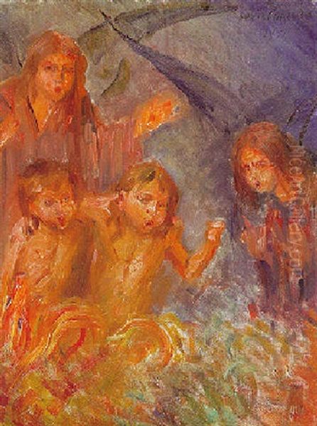 Holle Oil Painting by Lovis (Franz Heinrich Louis) Corinth