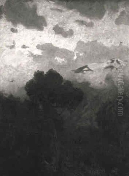 Gebirge Auf Korsika Oil Painting by Lovis (Franz Heinrich Louis) Corinth