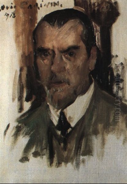 Portrat Des Malers Fricke, Eines Freundes Des Kunstlers Oil Painting by Lovis (Franz Heinrich Louis) Corinth