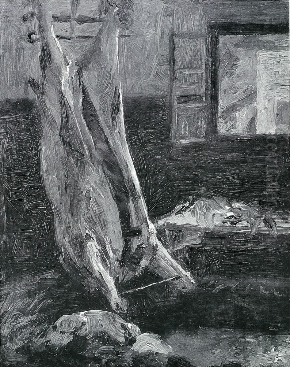 Mutter Und Kind Oil Painting by Lovis (Franz Heinrich Louis) Corinth