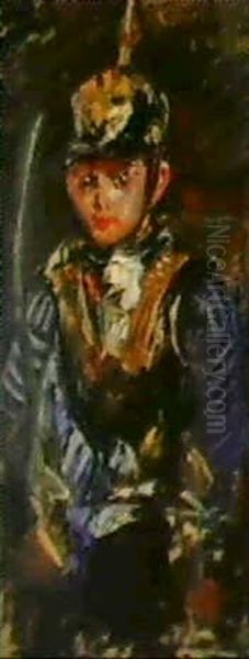 Thomas In Rustung, 1912 Oil Painting by Lovis (Franz Heinrich Louis) Corinth