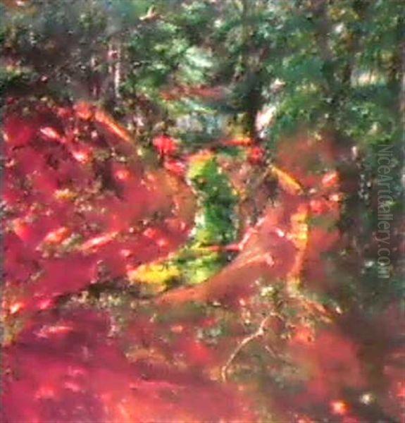 Waldinneres Bei Bernried Oil Painting by Lovis (Franz Heinrich Louis) Corinth