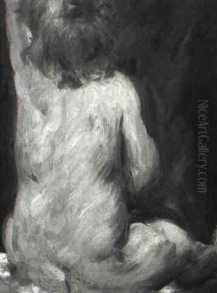 Sitzendes Kind Oil Painting by Lovis (Franz Heinrich Louis) Corinth