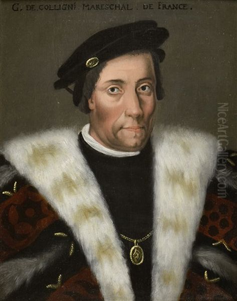 Portrait Presume De Jean D'albon De Saint Andre (1530 - ?) Gouverneur De Lyon Oil Painting by  Corneille de Lyon