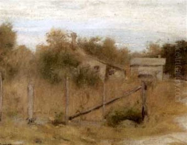 Summer Landscape Oil Painting by Thomas C. Corner