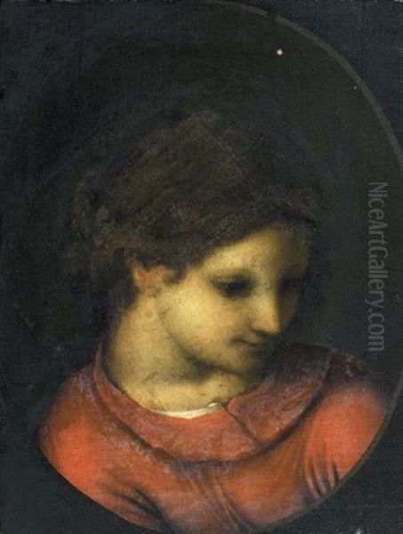 Vierge En Buste Oil Painting by Antonio Allegri da Correggio