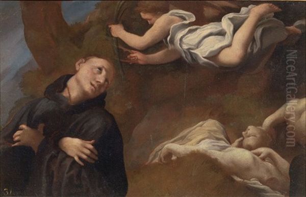Santo In Estasi Oil Painting by Antonio Allegri da Correggio