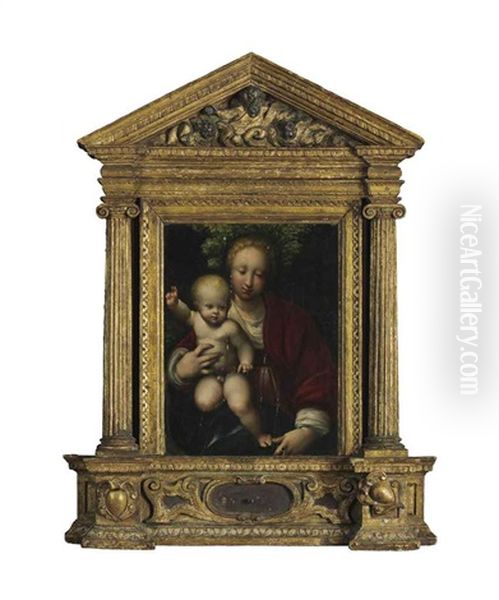 The Madonna And Child Oil Painting by Antonio Allegri da Correggio